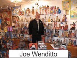 Joe Wenditto in the Marston Family Wonder Woman Museum
